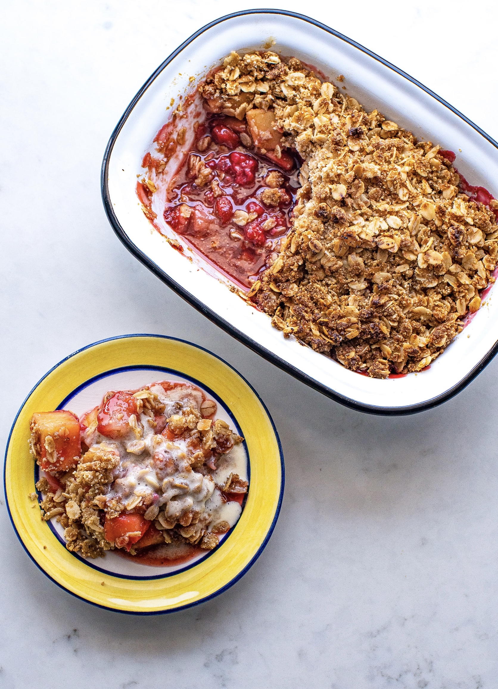 Nutty Flourless Any Fruit Crumble